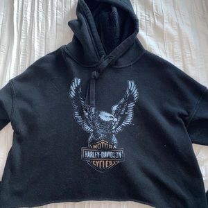 Harley Davidson Cropped Sweater
